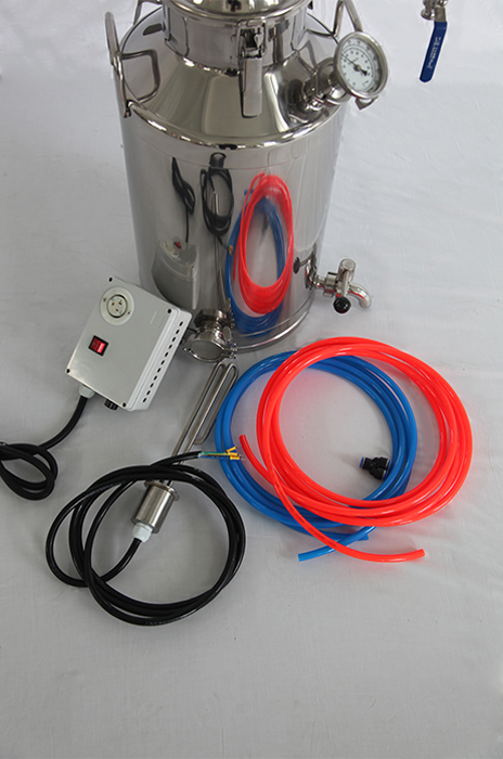 30L pot with 3inch glass reflux column-3