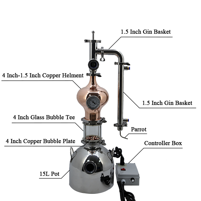 15L Home Still heat by Electric with Gin Basket (12)